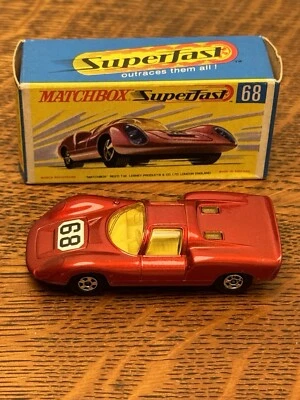 Lesney Matchbox Superfast No.68 No.68 1970 Porsche 910 W caja original Inglaterra  Foto 1 de 4