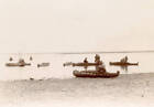 Tutins or reed boats on the Helmand-Hamun River 1898 OLD PHOTO
