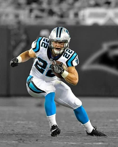 Carolina Panthers CHRISTIAN MCCAFFREY 8x10 Photo Spotlight Football Print Poster - Picture 1 of 1