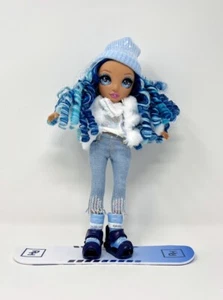 Rainbow High Skyler Bradshaw Winter Break Fashion Doll Blue Hair Boots Snowboard - Picture 1 of 9