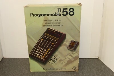 Calculatrice Texas Instruments TI-58 like new Boxed - Photo 1/4
