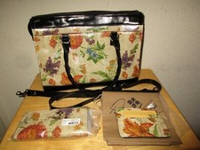 Patricia Nash Parisian Newspaper Leather Crossbody w/Wallet, Bag, Card ID Wallet