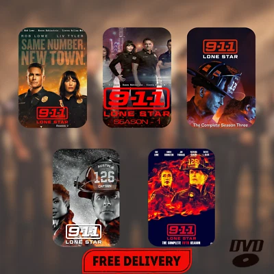 9 1 1 Lone Star: DVD Series Season 1-5 Complete FULL HD FREE SHIP - Image 1 of 4