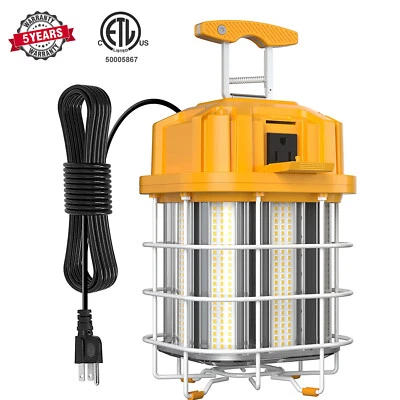 Linkable LED Work Lights Building Construction Job Site Temporary Work Light 80W - Image 1 of 4