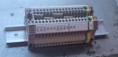 WEIDMULLER WPE10 TERMINAL W/ X2 WEW35/2 W/ X15 WDU2,5 CONTACT (IN25S1B1) - Image 1 of 4