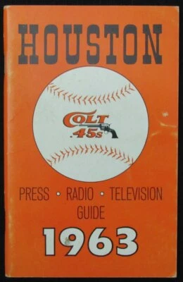 1963 Houston Colt .45s Media/Press Guide 188800 - Image 1 of 3