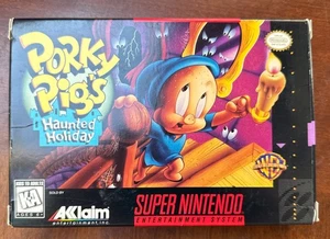 1995 Super Nintendo/SNES ~Porky Pig's Haunted Holiday~..100% KOMPLETT..SAUBER.. - Bild 1 von 9