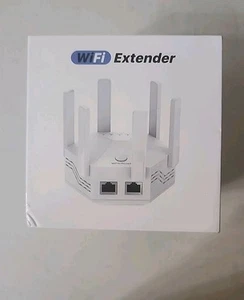 2024 WiFi Extender Wzmacniacz sygnału do domu Potężne 6 anten WiFi Booster Nowy - Zdjęcie 1 z 2