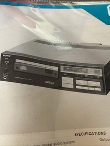 Reproductor de discos compactos CDP-101 RM-101 - Manual de servicio - Sony 311 - Imagen 1 de 2