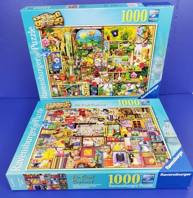 2 Rompecabezas Ravensburger 1000 piezas Colin Thompson Curiosos Armarios Artesanía/Jardinería Foto 1 de 4