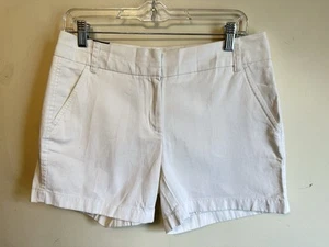 J. Crew 5" Stretch Chino Short White Size 4 NWT Classic Basic Preppy Minimalist - Picture 1 of 6