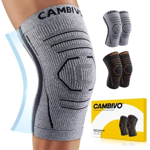 CAMBIVO Knee Brace for Women and Men with Side Stabilizer 2 Pack, Lightweight... - Picture 1 of 8