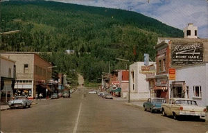 Canada Revelstoke,BC Mackenzie Avenue Street Scene, Kodak Sign, British Columbia - Picture 1 of 2