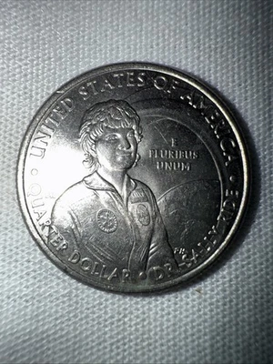 2022P American Women's Quarter Sally Ride First Year with Rare Errors - Image 1 of 2