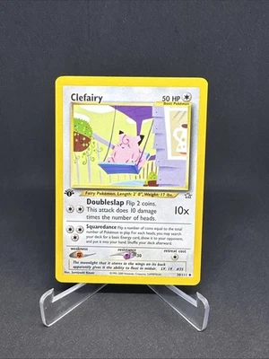 Clefairy 30/111 Neo Genesis 1st Edition Uncommon Non Holo Vintage Pokemon Card - Image 1 of 4