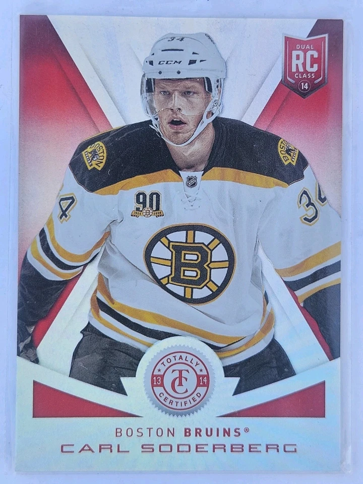 2013/14 Panini Totally Certified Rookie Carl Soderberg RED SP 01/25 Boston Bruin - Image 1 of 1