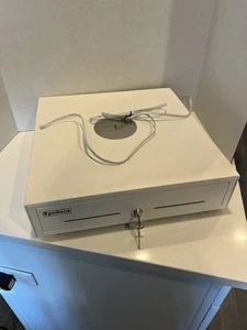 "Cajón de efectivo Epsilont cuadrado USB de 13"" bloqueo de caja registradora de monedas (blanco) + 2 llaves" - Imagen 1 de 6