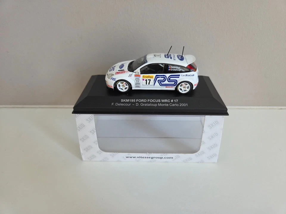 SKID 1/43 Ford Focus WRC Delecour/Grataloup - Rally Montecarlo 2001 - SKM195 - Immagine 1 di 4