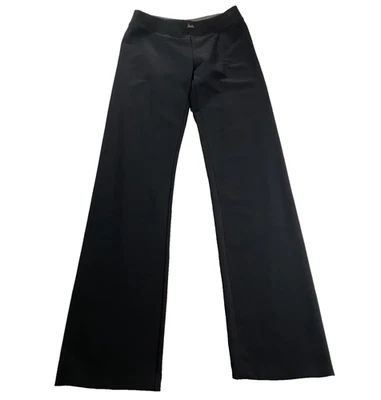 Pantalones Ponte Nicole Miller Mujer Talla 6 Negros Elastizados Frente Plano Bootcut Pierna Nuevos con Etiquetas Foto 1 de 4
