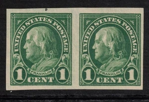 USA Scott 575 Imperfortate Pair Mint Hinged (1923) - Picture 1 of 2