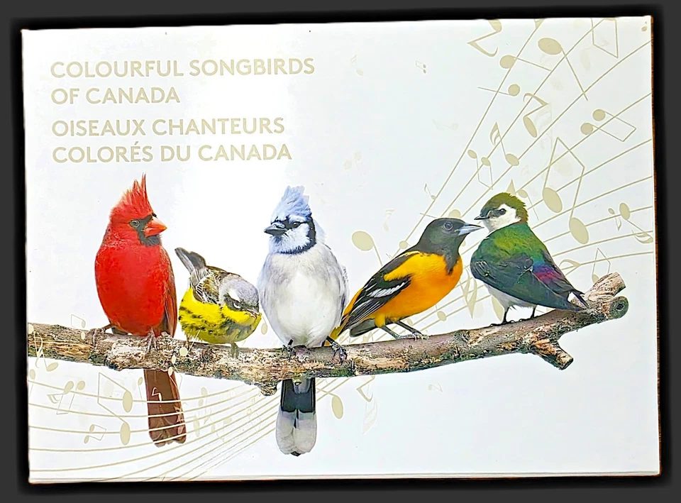 2015 Canada $10 Colourful Songbirds of Canada 5 Coin Set w/Presentation Box - Image 1 of 4