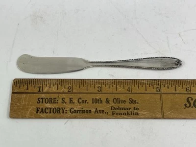 Difusor de mantequilla Southern Charm de plata esterlina mango plano 5 3/4" 26 G. Foto 1 de 4