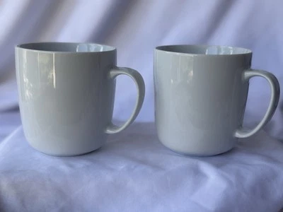 Williams Sonoma Open Kitchen 4" White Coffee Mugs Set of 2 - Image 1 of 4
