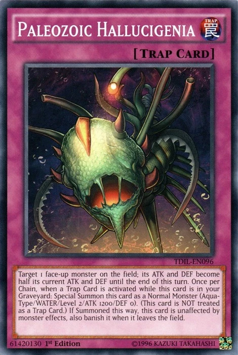 Yugioh! MP Paleozoic Hallucigenia - TDIL-EN096 - Common - 1st Edition Moderately - Image 1 of 1