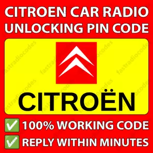 ✅CITROEN RADIO PIN CODE DS DS3 DS4 DS4 DS5 BX SM ZX XM GSA SAXO C-ELYSEE NEMO✅ - Picture 1 of 5