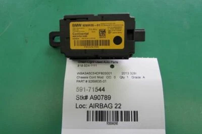 12 13 14 BMW 328I CHASSIS ECM SUSPENSION TPMS SDN 44246 - Image 1 of 4