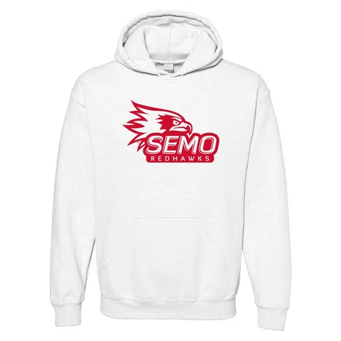 Southeast Missouri State Redhawks Arch Logo  Hoodie - White Cover