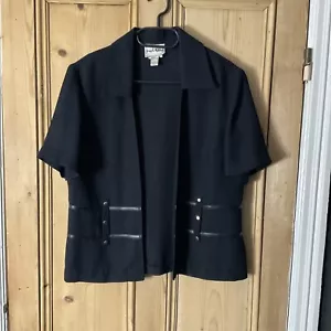 WOMENS JOSEPH RIBKOFF BLACK CARDIGAN SIZE 12 - Picture 1 of 4