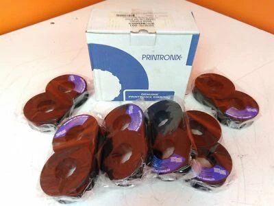 Box of 6 Expired Sealed Printronix 107675-001 Text Ribbon Manufactured 2009 - Image 1 of 4