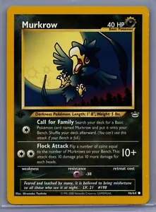 Murkrow - 46/64 - Comune - 1a edizione quasi nuovo Pokemon Neo Revelation WOTC TCG - Foto 1 di 2