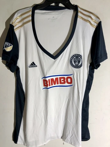 Adidas Women's MLS Jersey Philadelphia Union Team White sz 2X Cover