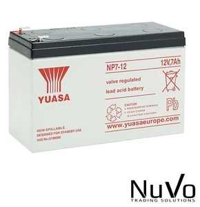 NP7-12 12v 7Ah 20HR GENUINE Yuasa Lead Acid Rechargeable Battery NP6-12 - Picture 1 of 1