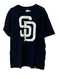 Majestic Men's San Diego Padres Mental Metal Short Sleeve T-Shirt, Navy, Large - Picture 1 of 6