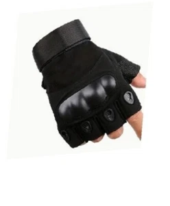 Tactical Combat Fingerless Defensive Gloves Shooting Half Finger Gloves - Picture 1 of 6
