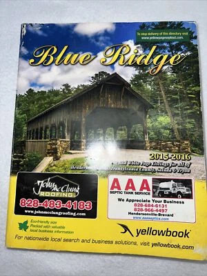 2015-2016 Yellow Pages Blue Ridge NC Directory Hendersonville Polk Transylvania - Image 1 of 4