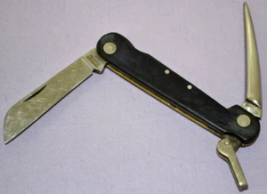 Vintage Camillus Sailors Marlin Spike Rigging Folding Pocket Knife USA -- Good - Picture 1 of 9