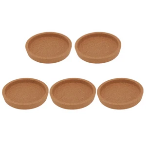 5pcs Heat- Resistant Dinner Pads Round Dish Pads Cork Round Coasters - Picture 1 of 12