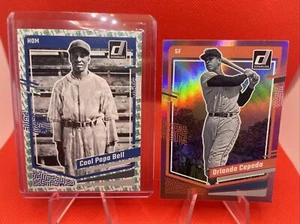 2023 Donruss Cool Papa Bell Liberty SSP+Orlando Cepeda Pink Red Holo SSP๐๐ฅ - Picture 1 of 7