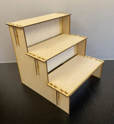 KOLAT CREATIONS 30cm Table Display Stand. 300mm Craft Fair Shelving. Retail Counter. POS