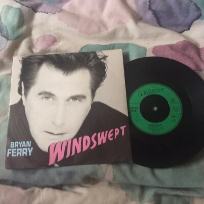 Bryan Ferry Windswept 7” Vinyl Picture Cover B/W Crazy Love - Image 1 of 2