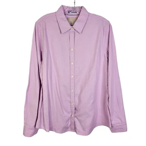 J. Crew Men Large Oxford Shirt Pink Button Up Long Sleeve Cotton - Picture 1 of 7