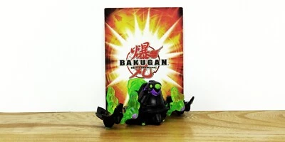 BAKUGAN Geogan Rising Darkus Geogan SLUGGLER B700 Spin Master Rare (Black/Green) - Image 1 of 4