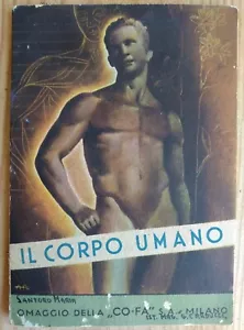WWII Fascist Italy High School Futurism Anatomy Booklet w/ Bayer Medicine Ads - Picture 1 of 3