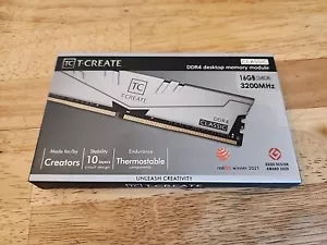 TEAMGROUP T-Create Classic 10L DDR4 16GB Kit 2 x 8GB 3200MHz PC4 25600 CL22 D - Picture 1 of 3