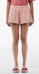 Lacoste Ladies Natural Dyed Fleece Shorts in Pink.     C54 - Picture 1 of 13