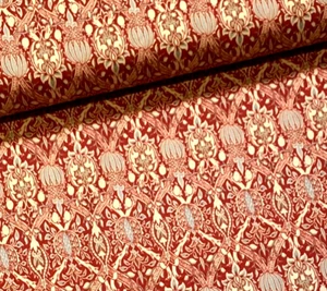 Stoff Baumwolle Meterware Baumwollstoff 50 cm Orientalische Ornamente auf Rot - Bild 1 von 5